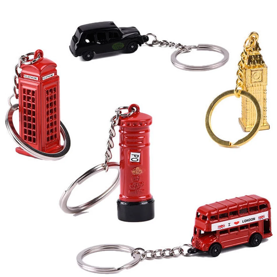 Лондонский красный органайзер для ключей с автобусом почтовый ящик брелок