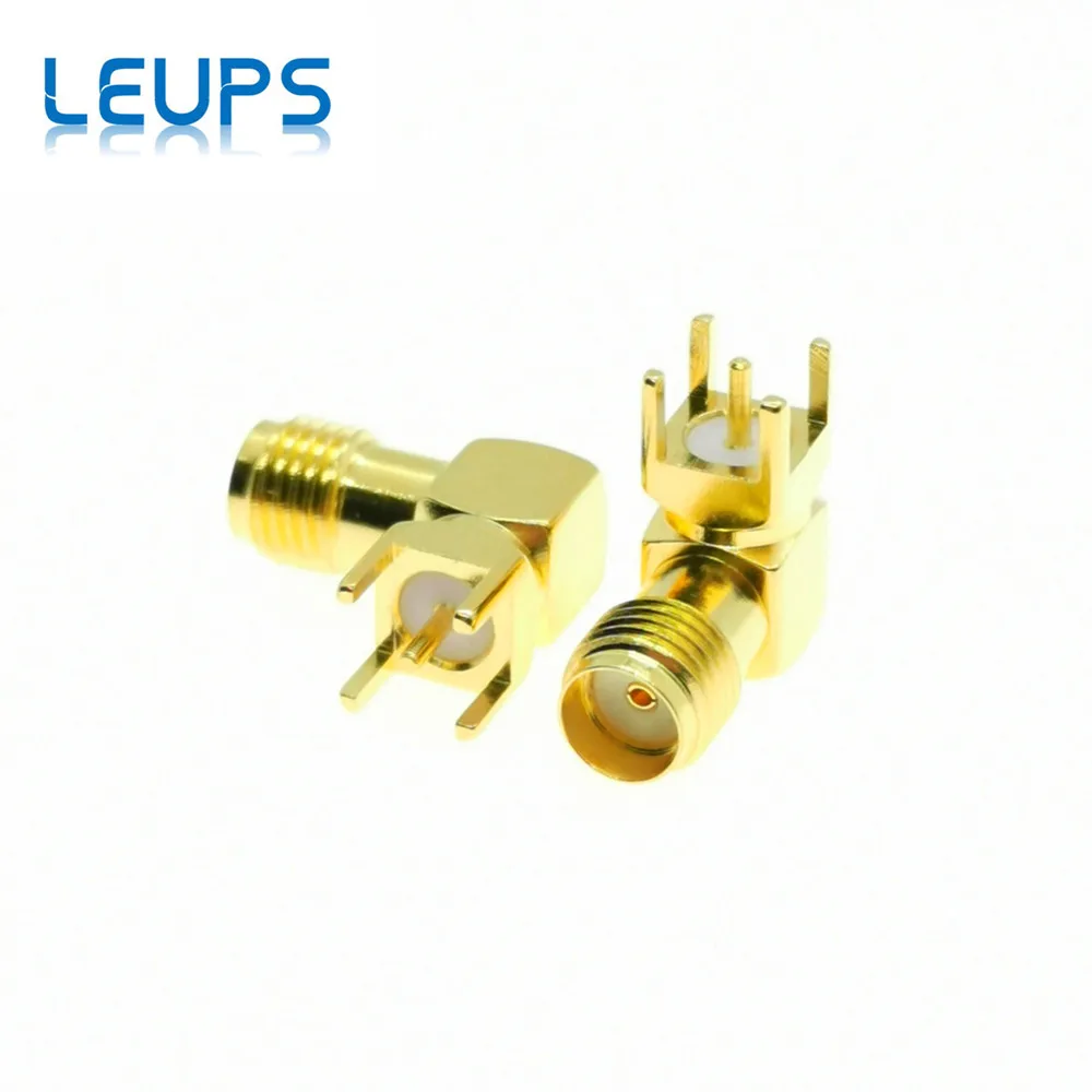 10 шт. гнездовой разъем SMA прямоугольный для монтажа печатной платы