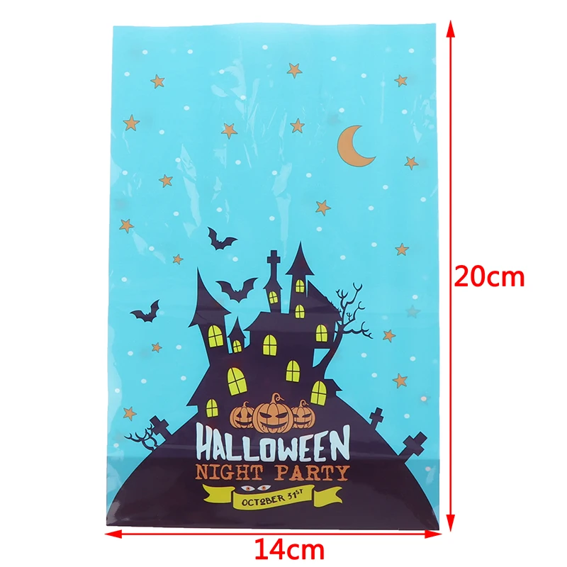 10 шт. Тыква призрак пластиковый пакет для конфет выпечки печенья сумки Хэллоуина