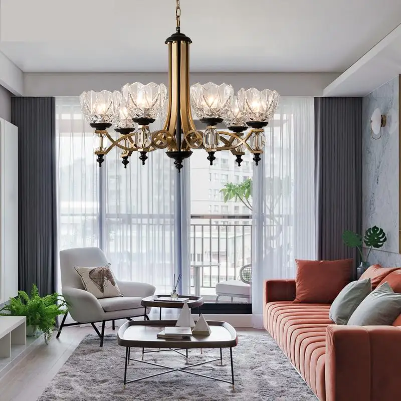 Милан витрина стеклянный абажур Люстра светильник ing E27 Светодиодный