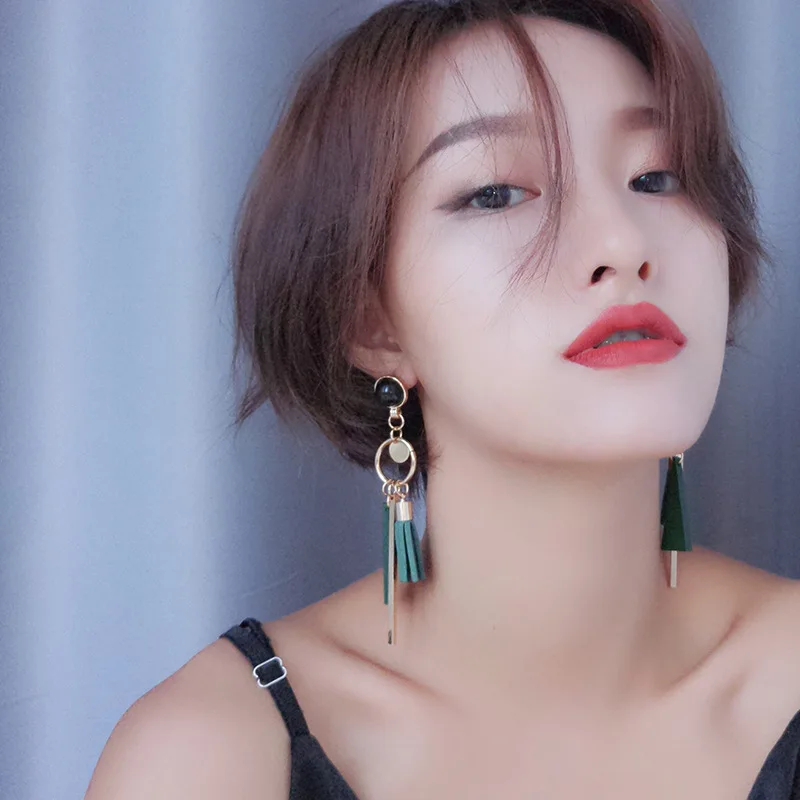 ZHEN TOMOMI корейские массивные треугольные деревянные черные бархатные длинные