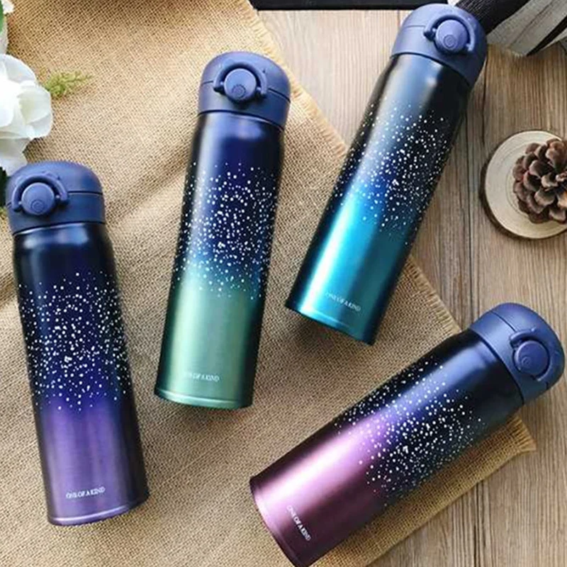 Новинка двухвакуумная бутылка из нержавеющей стали 500 мл Дамский портативный