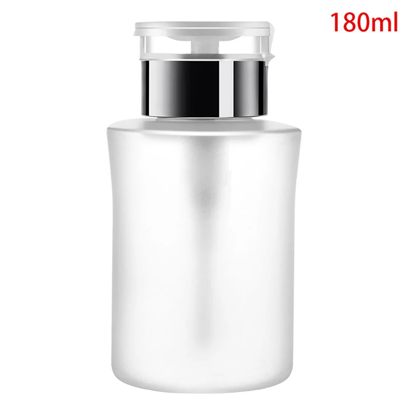 

150ML/180ML Nail Bottle Air Pressure Pump Dispenser Plastic Polished Makeup Remover Bottle and Other Liquid Travel Pack