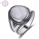 Обувь для мужчин и женщин 925 стерлингового серебра ювелирные изделия кольцо Овальный 10*12 мм красный агат камень кольцо в стиле ретро Стиль Свадебный Подарок на годовщину