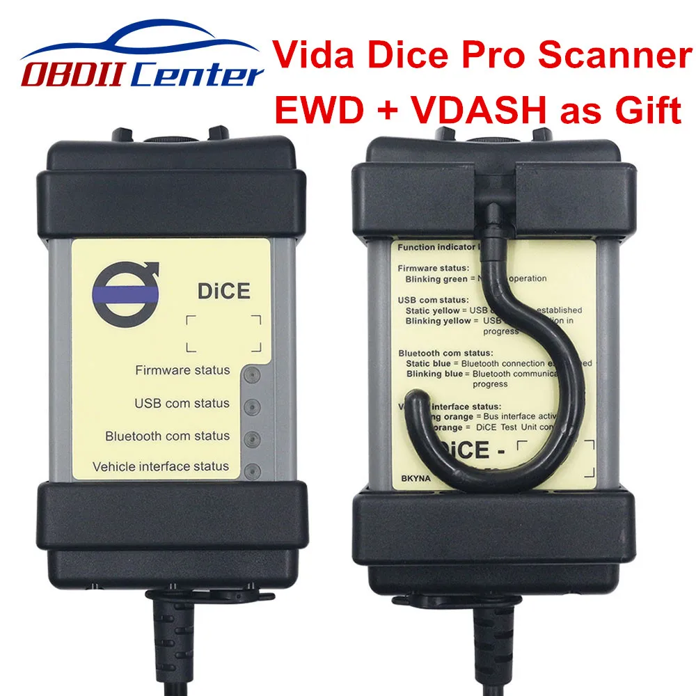 Полный чип Vida Dice Pro для Volvo диагностический сканер Vida Dice 2014D все-в-одном диагностический интерфейс для Volvo автомобиля от 1999 до