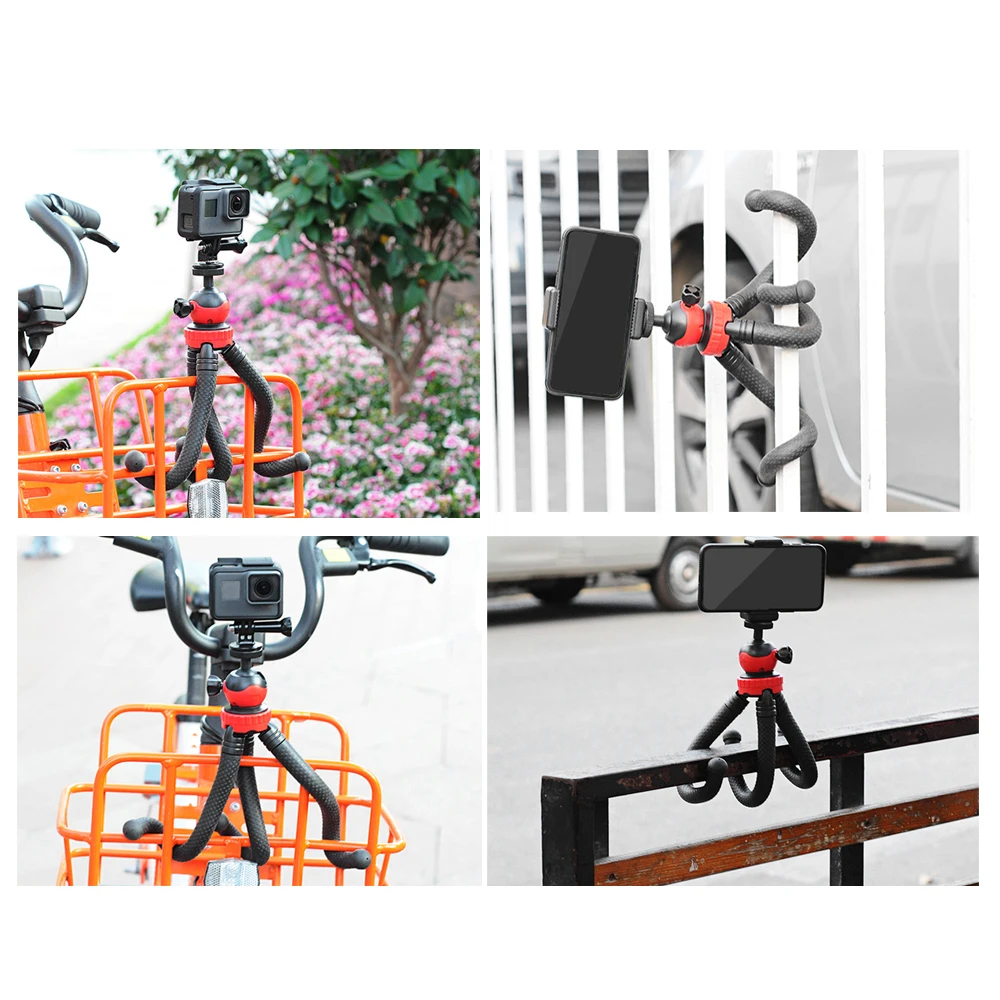 MZ305 Мини Гибкий штатив Осьминог Держатель подставка с держателем для телефона