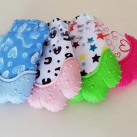 baby teether heart star print silicone mitten gloves kids children baby teethers anti eating hand teething mitten baby care