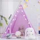 Палатки Детские тип 1 м, домашний игровой домик, вигвам для младенцев, подарок на день рождения, складная индийская палатка, вигвам для детей, собак, кошек, свиней