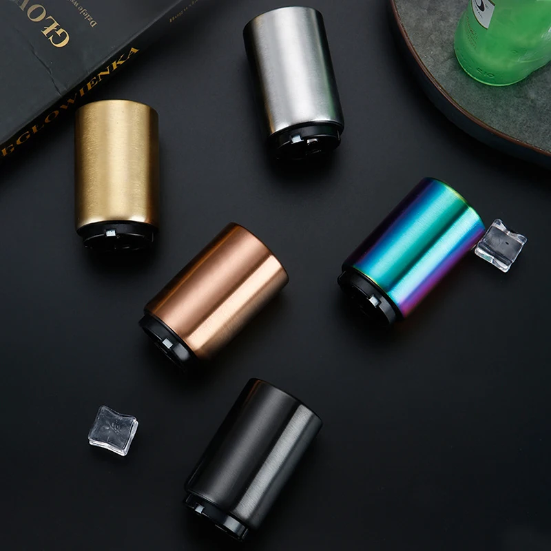 

Automatic Beer Bottle Opener,Creative Stainless Steel Beverage Bottles Wine Openers Jar OpenerKitchen Gadgets Bar Supplies