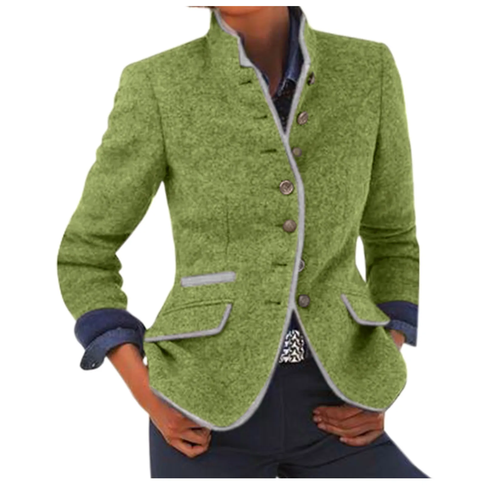 Женское флисовое пальто с воротником-шалью элегантное однотонное из смеси