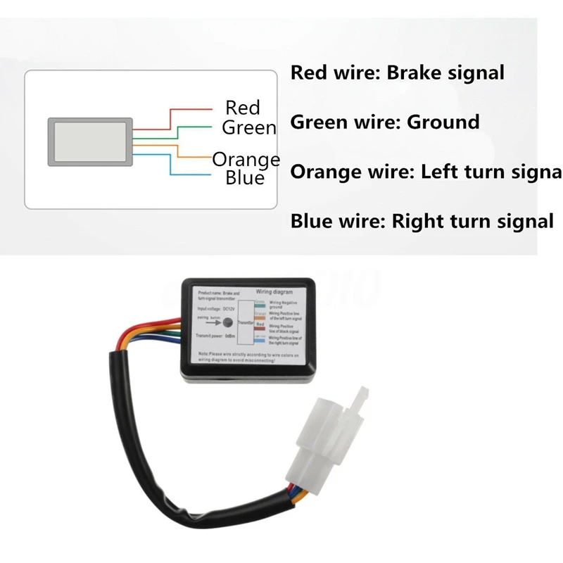 Miglior Casco Da Moto Senza Fili Nero Luce Di Sicurezza A LED Indicatore Di Direzione Per Motocicletta Indicatore Di Direzione Per Freno Luce Per Casco Senza Fili
