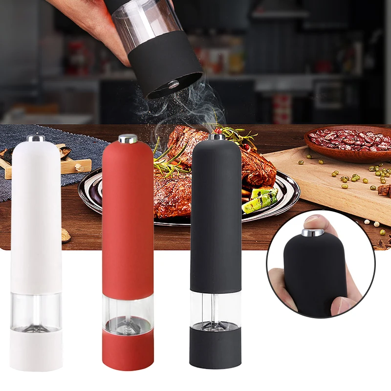 

Automatic Salt Mills Pepper Grinding Set Electric Plastic Ceramic for Pepper Mill Spice Electric Blender Kitchen Tools Gadgets
