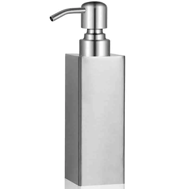 

Stainless Steel Soap Dispenser Refillable Liquid Hand Soap Dispenser Perfect For Kitchen Bathroom Hotel(8.45Ounce/250ML)