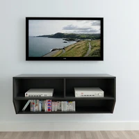 (102 x 30 x 40)cm Wall TV Cabinet TV Stand  Black US Warehouse In Stock