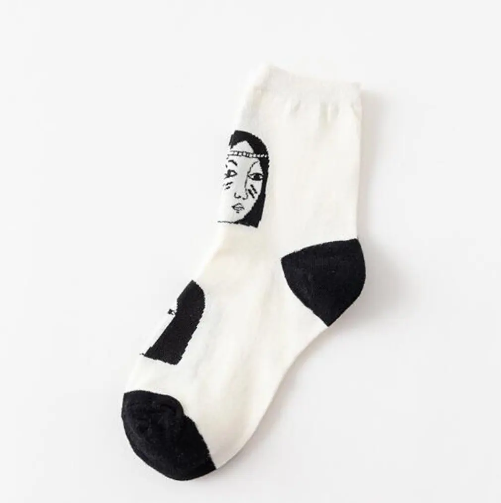 Забавные носки для мужчин и женщин Хлопковые с рисунком Аватара Женские в