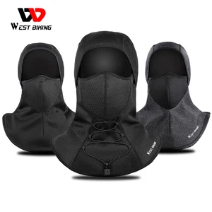 Зимняя велосипедная маска для лица, флисовая термобалаклава, сохраняющая тепло, ветрозащитная, лыжная маска, шапка, сноуборд, велосипед, WEST BIKING