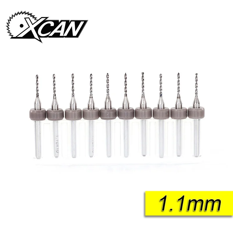 10pcs 1.1mm 10 шт. 0,6 мм-1,5 мм импортные, карбидные сверла печатной платы печатная плата мини-сверлильный набор с ЧПУ - Цвет: 10pcs 1.1mm