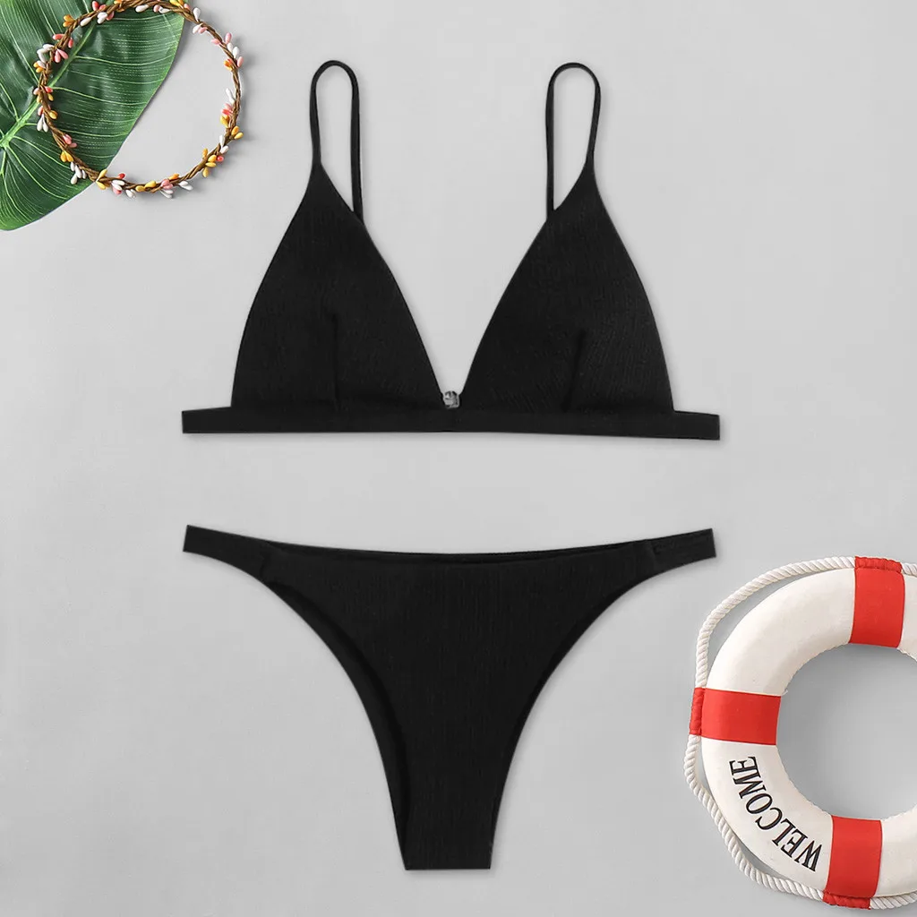 Женский купальный костюм KANCOOLD розовый с подкладкой монокини пуш-апом комплект