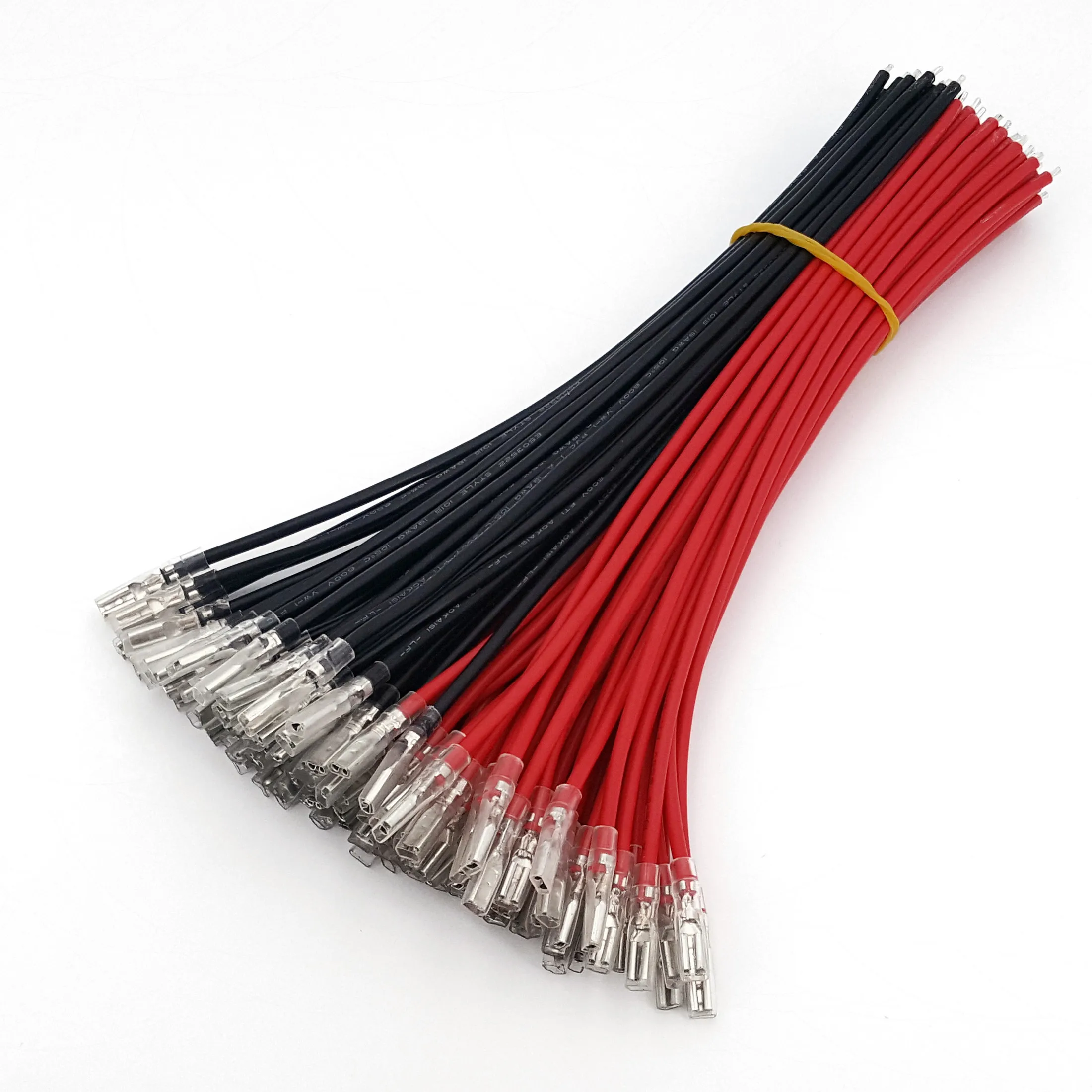 100 шт. 2 8 мм Женский Лопата быстроразъемные обжимные клеммы 20 см 18AWG разъем