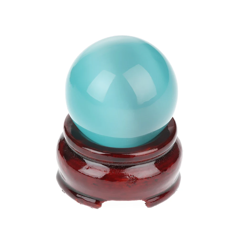 Натуральный Деревянный хрустальный шар Глобус база Миниатюрный дисплей Стенд