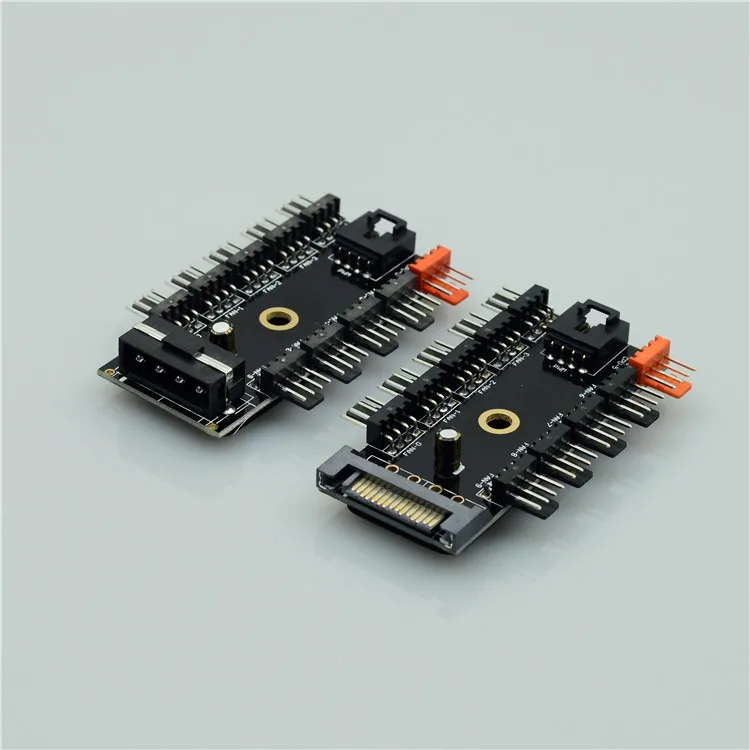 Материнская плата 4Pin хаб PWM чехол для компьютера сбора вентилятора SATA интерфейс