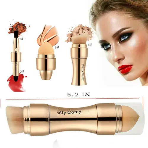 

New Makeup Sets brush 4 IN1 Kabuki Make up Brushes Set Eye shadow Blusher Face Powder Foundation Brush