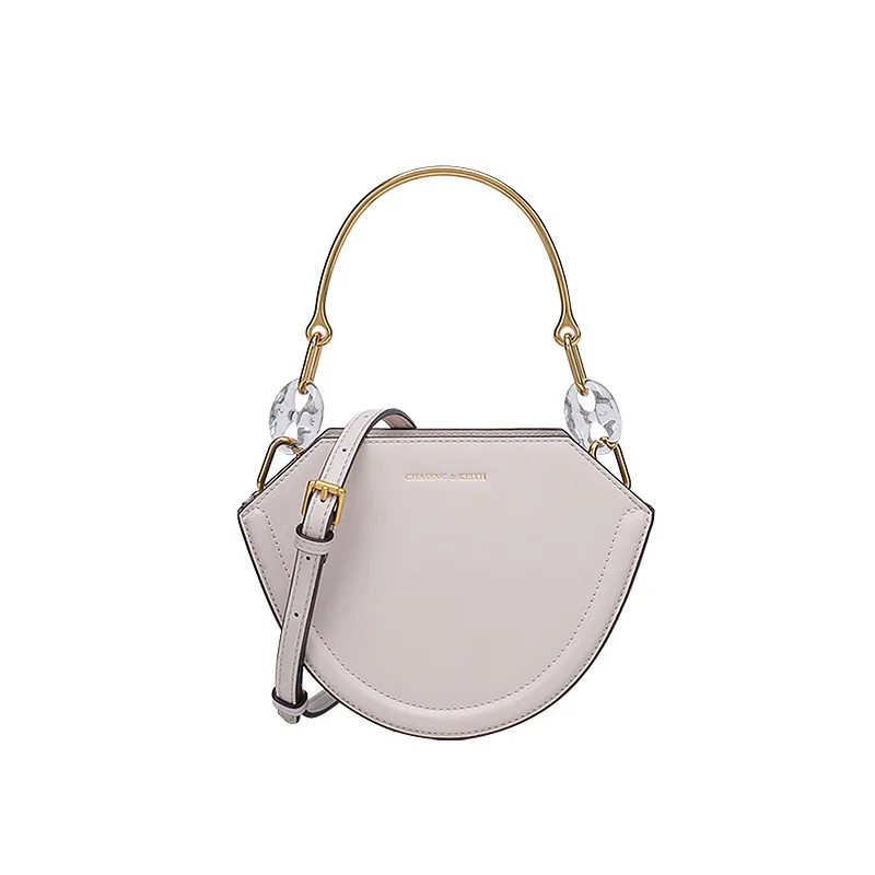 Женская сумка седло на плечо модная круглая Сумка Кроссбоди в Корейском стиле