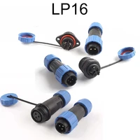 lpsp16 ip68 screw fixation no welding waterproof wire connector 2 3 4 pin electric cable connector male female plugsocket