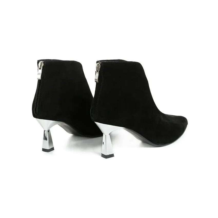 Женские туфли на высоком каблуке Цвет Серебряный женские для свиданий с острым