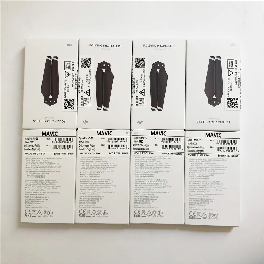 8 pairs 2/4/8 пар Mavic Pro оригинальные и новые пропеллеры Quick Release складной 8330 Пропеллер для DJI Mavic Pro drone Ремонт Запчасти - Цвет: 8 pairs