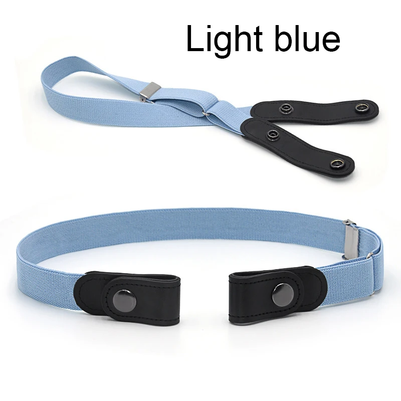 

Buckle-free Belt For Jean Pants Dresses No Buckle Stretch Elastic Waist Belt For Women Men