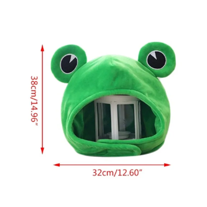 Большие глаза шляпа лягушки мультфильм плюшевая игрушка для костюмированной