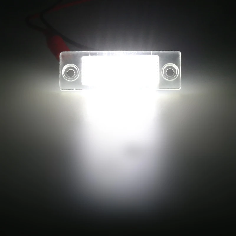 2 шт. для VW Jetta Touran Tiguan Caddy Passat Transpiarter 18SMD Автомобильный светодиодный номерной знак