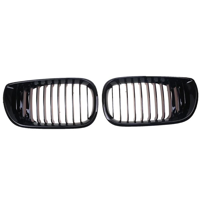 Posbay глянцевая черная передняя Центральная решетка для почек гриль BMW 3 Series E46 318i/320d