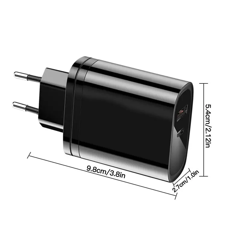 

Phone Charger USB Universal 36W PD Adapter Quick Charging Plastic Charger