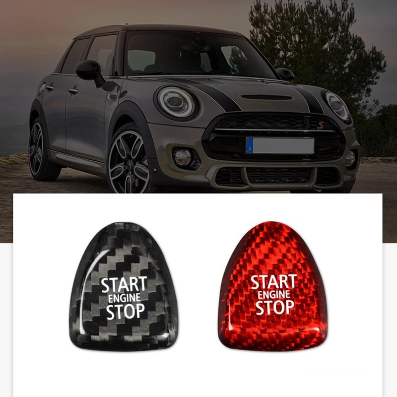 Наклейка для кнопки включения и остановки двигателя из углеродного волокна