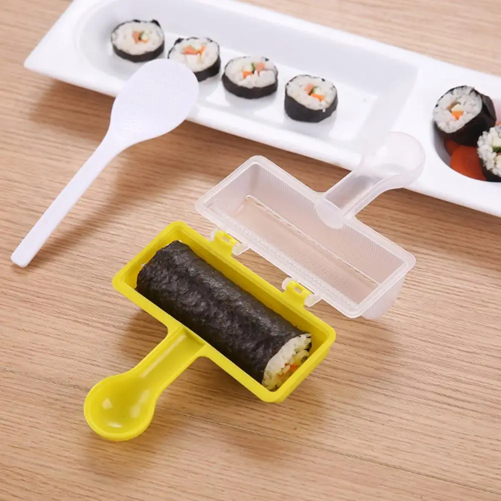 

1pc Sushi Mold Tools To Make Rice Ball Maker DIY Sushi Onigiri Rice Mold Meal Press Kitchen Bento Accessories Sushi Mat Rice