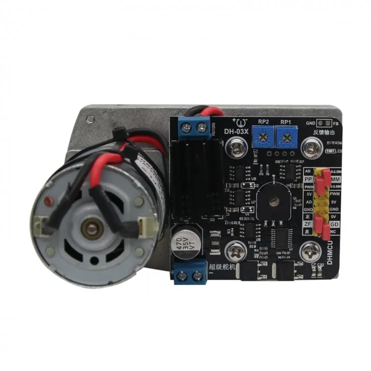 

DH-03X 180KG/CM Steering Gear with D Shaft Potentiometer Feedback DC12-24V For RC Robot Arm