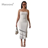 womens dress side split party dresses female clothing elegant dresses for women solid belt womens clothing with free shipping