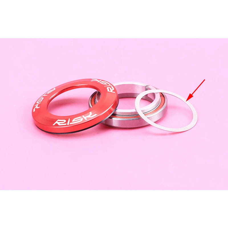 Risk 28.6/41.8-41.8/30mm Built-in Bicycle Headset Double Bearing Waterproof All Hidden Road Bike Fork for 28.6mm |