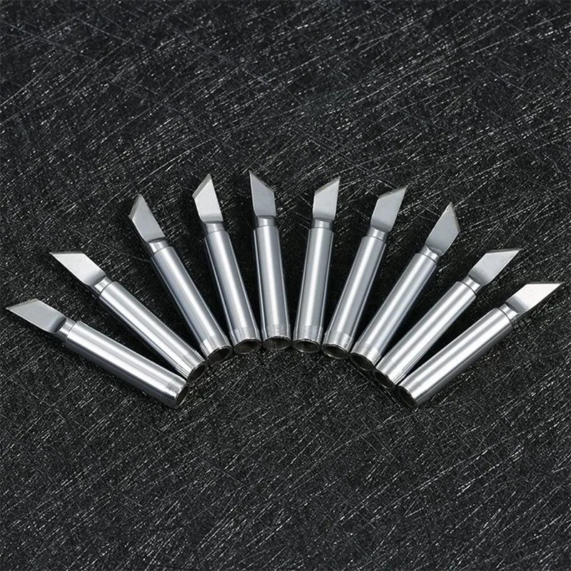 

10Pcs Screwdriver Iron Tip 900M-T-K Soldering Rework Station Tool Kit & 16 Pcs Pure Copper 900M Soldering Tip Set