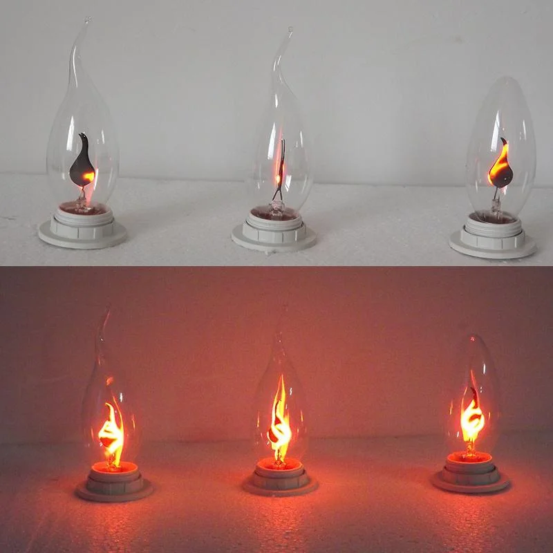 

E14 E27 Led Flame Bulb Candle Light Flame Effect Bulb 3W AC220V Home For Decor Lighting Ampoule Candle Bulb