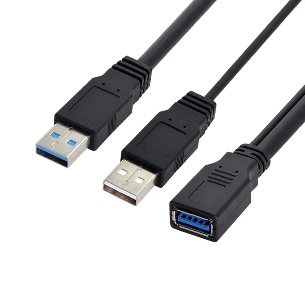 Chenyang-кабель CY Черный USB 3 0 Женский двойной мужские удлиненные Мощность данных Y