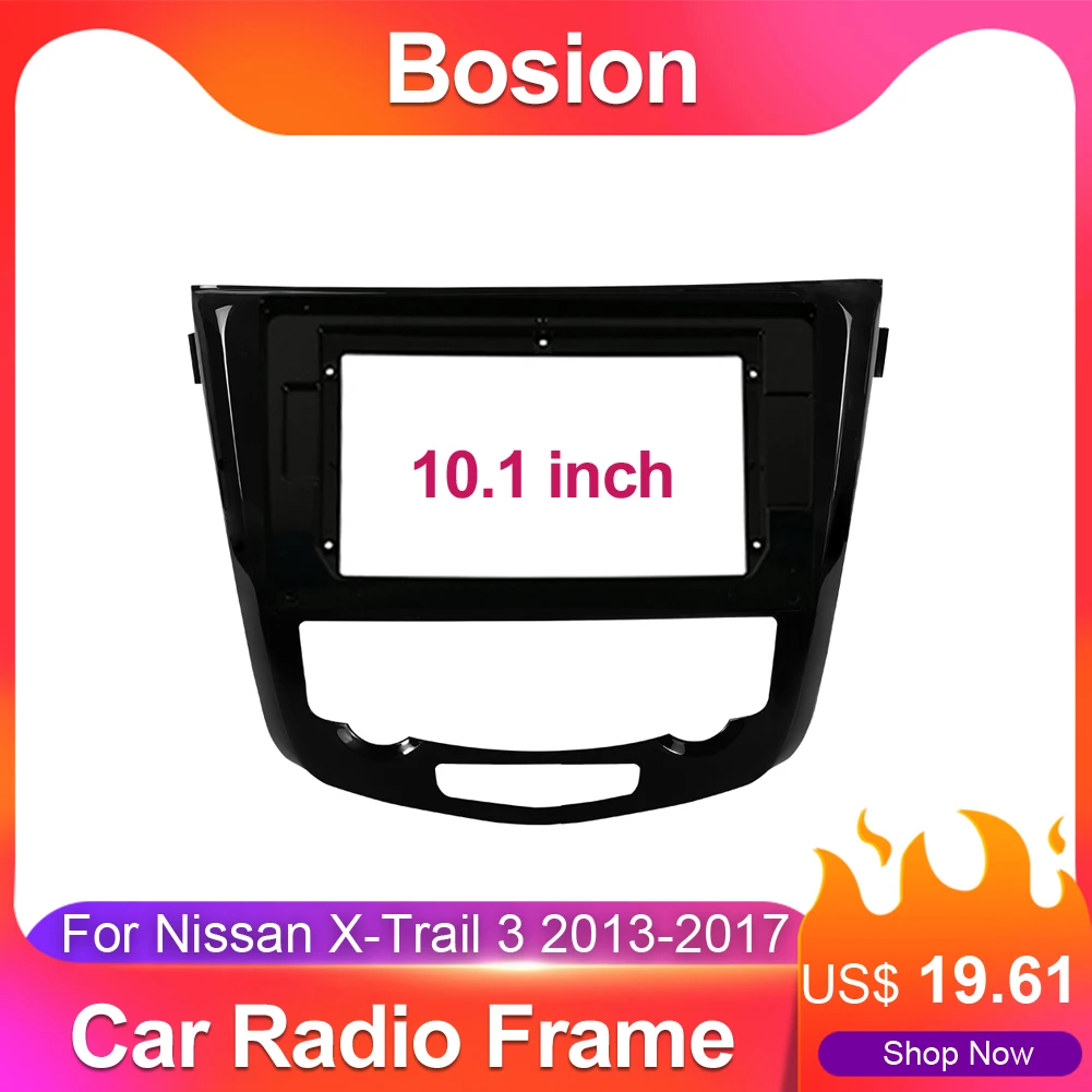 

Bosion двойная 2 Din Автомобильная рама для Nissan X-Trail 3 2013-2017 Qashqai 2 Fascia приборная панель DVD Радио