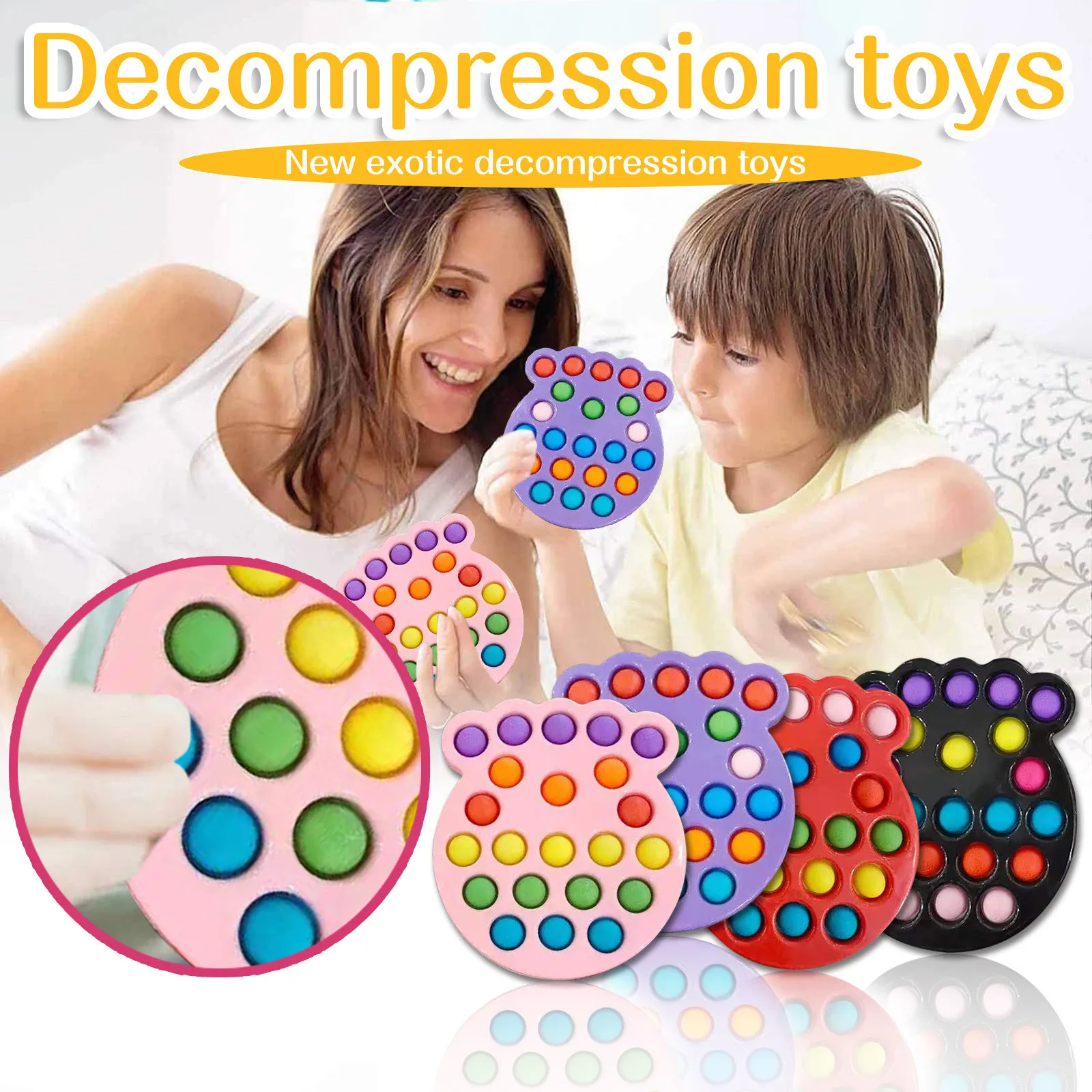 

Silicone Paw Decompression Toy For Adults And Children To Relieve Anxiety And Pressure Toys For Children Color Sensory Toys