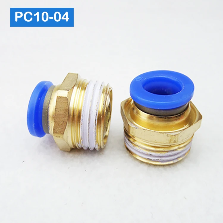 10 шт. BSPT PC6-01 PC6-02 PC8-02 PC4-m5 PC10-02 воздуха коннектор мужской шланг фитинги прямой пуш-ап в фитинги для пневматического соединения