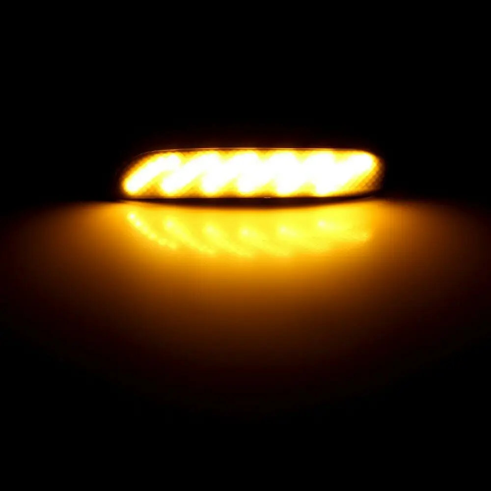 

LED Turn Signal Light Yellow Parts 1 Pair Mirror For Ford Kuga Ecosport