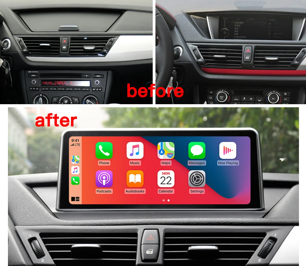 $253.50 Android auto 10.25 inch head unit Car Multimedia Wireless Apple CarPlay For BMW X1 E84 2009-2015 IDrive CIC system
