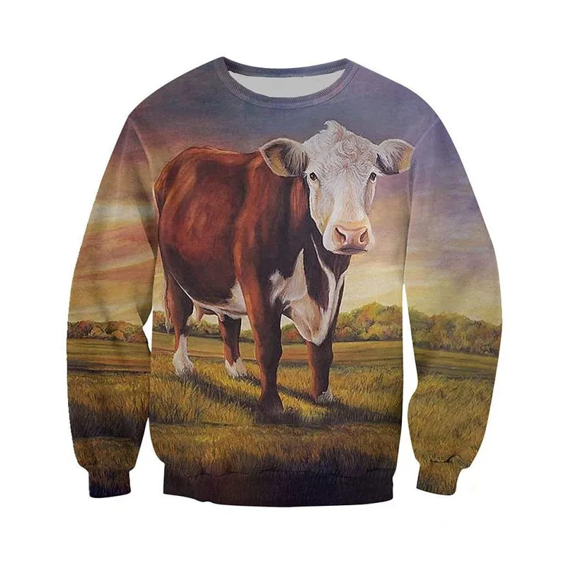 

Latest 3D fully printed cow zipper shirt casual shirt fashion street hip hop Hoodie Sweatshirt