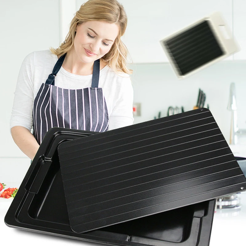 Лоток для разморозки размораживайте Еда мяса рыбы в минут дома размораживания